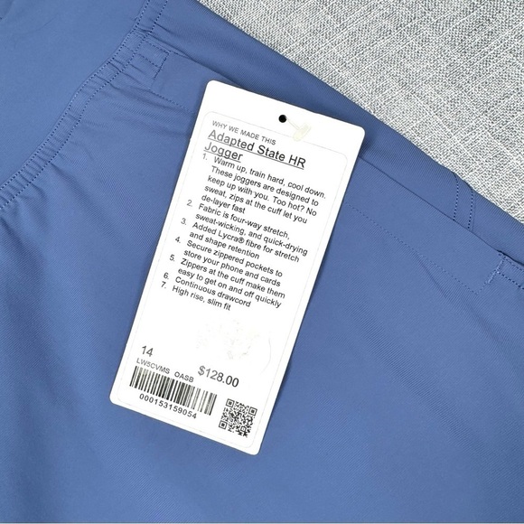 Lululemon Adapted State High Rise Jogger Pants Oasis Blue Size 14 NWT - Picture 8 of 10